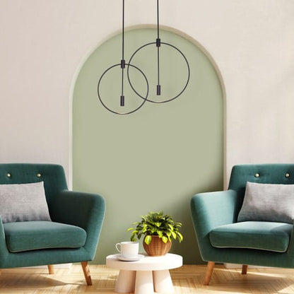 Ring On It (Black) 3 Color LED Chandelier
