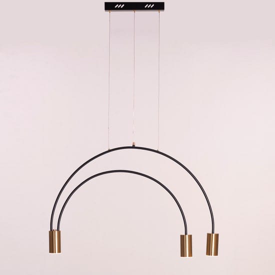 New Season (Black, Gold, Built-In LED) Pendant Light