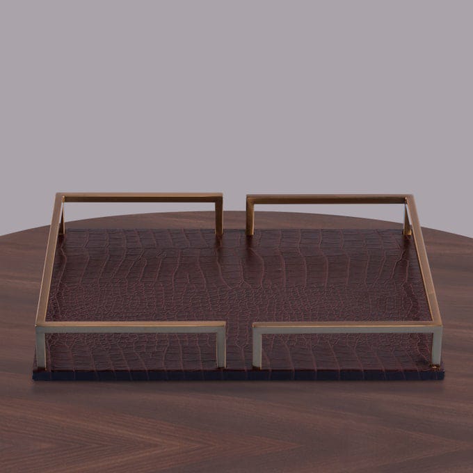 Hand's On Rectangle Tray Decor