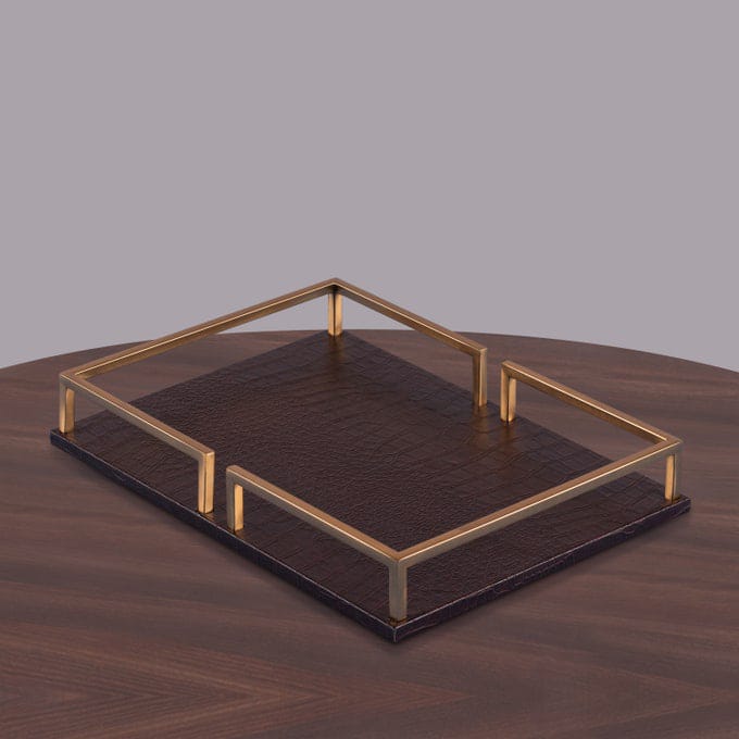 Hand's On Rectangle Tray Decor