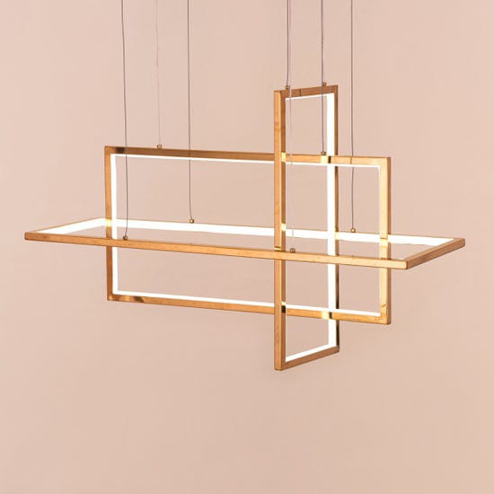 Magical Memory (Medium, Gold, Dimmable LED with Remote Control) Chandelier