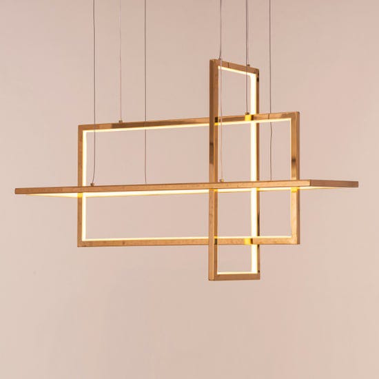 Magical Memory (Medium, Gold, Dimmable LED with Remote Control) Chandelier