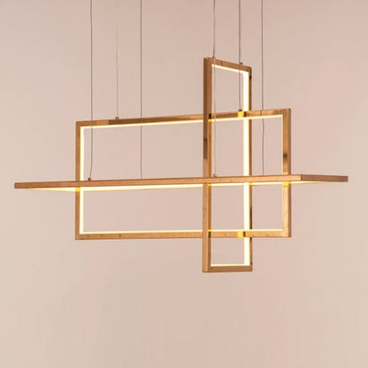 Magical Memory (Medium, Gold, Dimmable LED with Remote Control) Chandelier