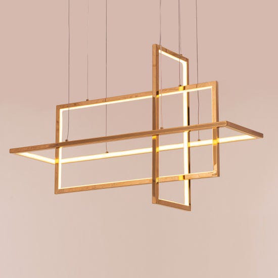 Magical Memory (Medium, Gold, Dimmable LED with Remote Control) Chandelier