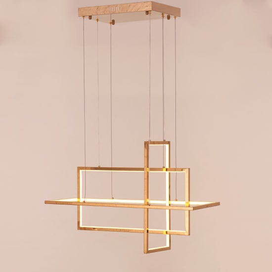 Magical Memory (Medium, Gold, Dimmable LED with Remote Control) Chandelier