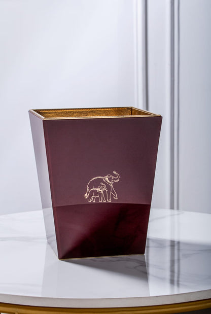 Clover Elephant Paper Basket
