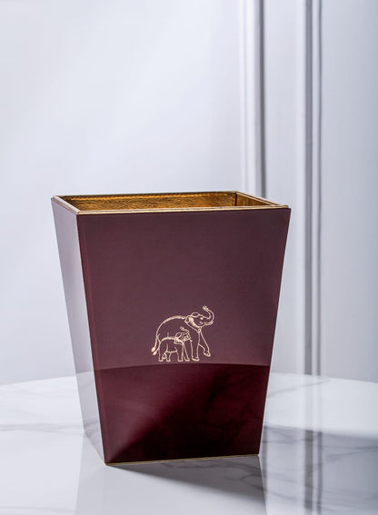 Clover Elephant Paper Basket