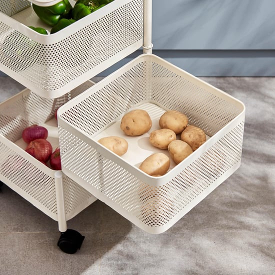 Tranzit Holland 3-Tier Trolley - White