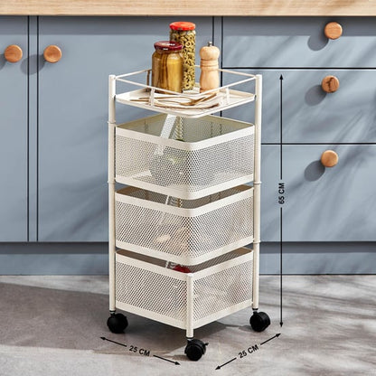 Tranzit Holland 3-Tier Trolley - White