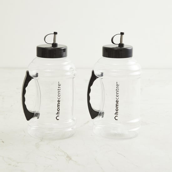 Corsica Indigo Set of 2 Oil Bottles with Handle