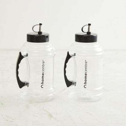 Corsica Indigo Set of 2 Oil Bottles with Handle