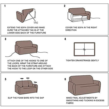 Helios Morgan Digital Printed 3-Seater Sofa Cover