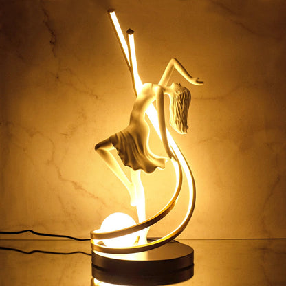dancing girl decor lamp