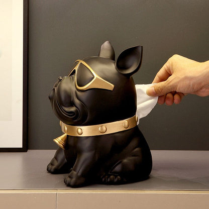 cute dog tissue holder