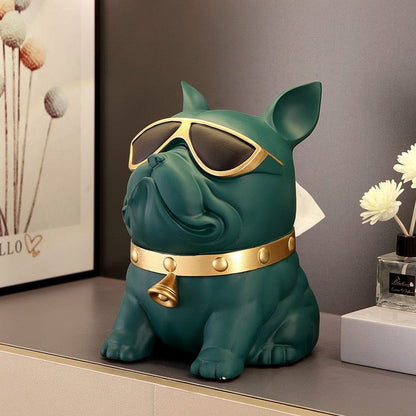cute dog tissue holder