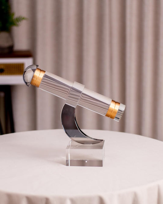 Exquisite Crystal Microscope Tabletop Accent