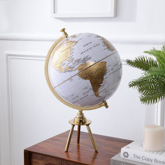 Columbus Tripod Large Gold Globe