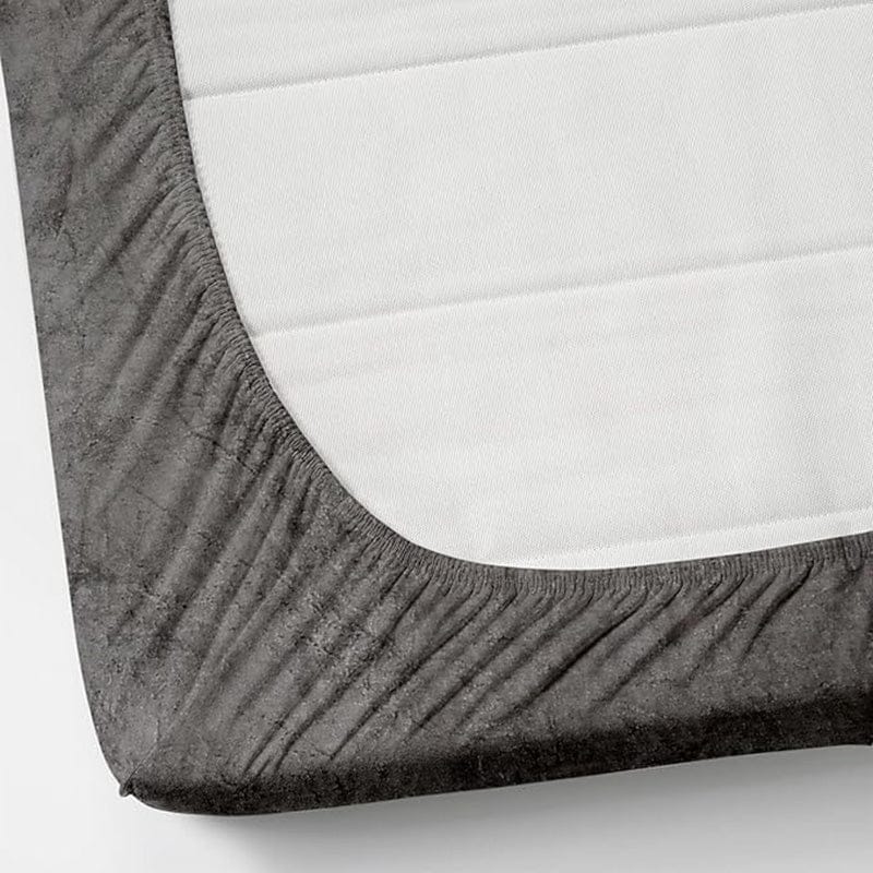 Sarva Solid Bedsheet - Grey