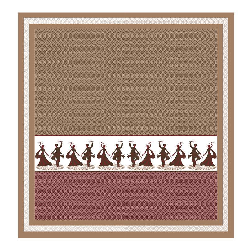 Folk Tribute Bedsheet - Brown