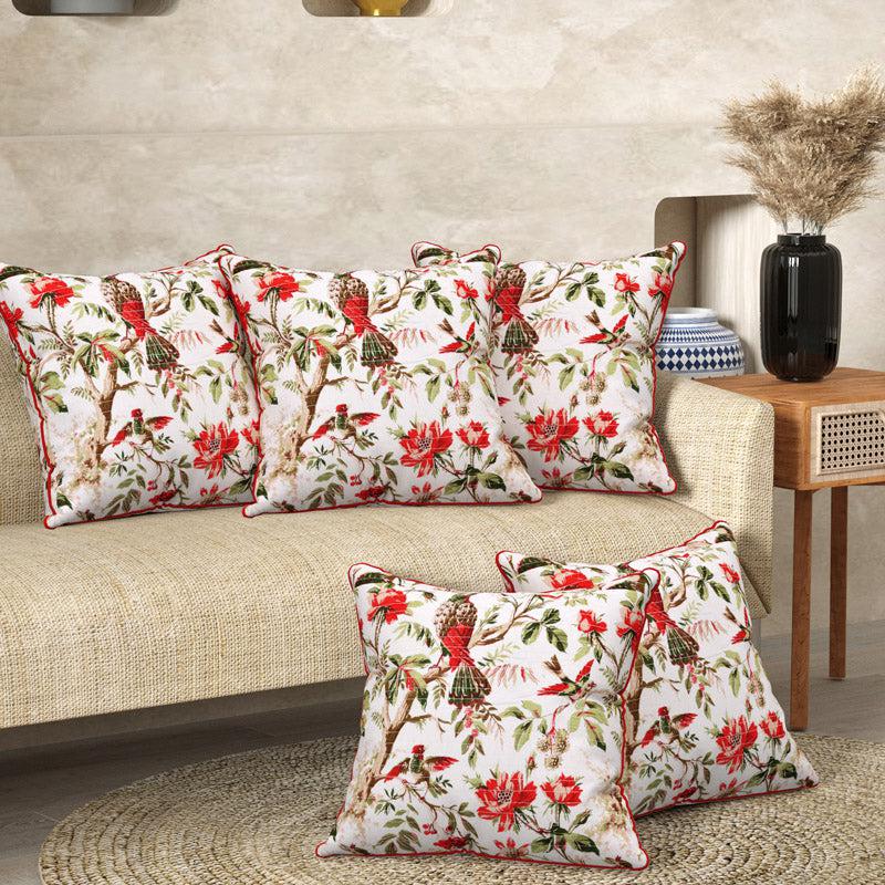 Ramiya Floral Cushion Cover - Set Of Five