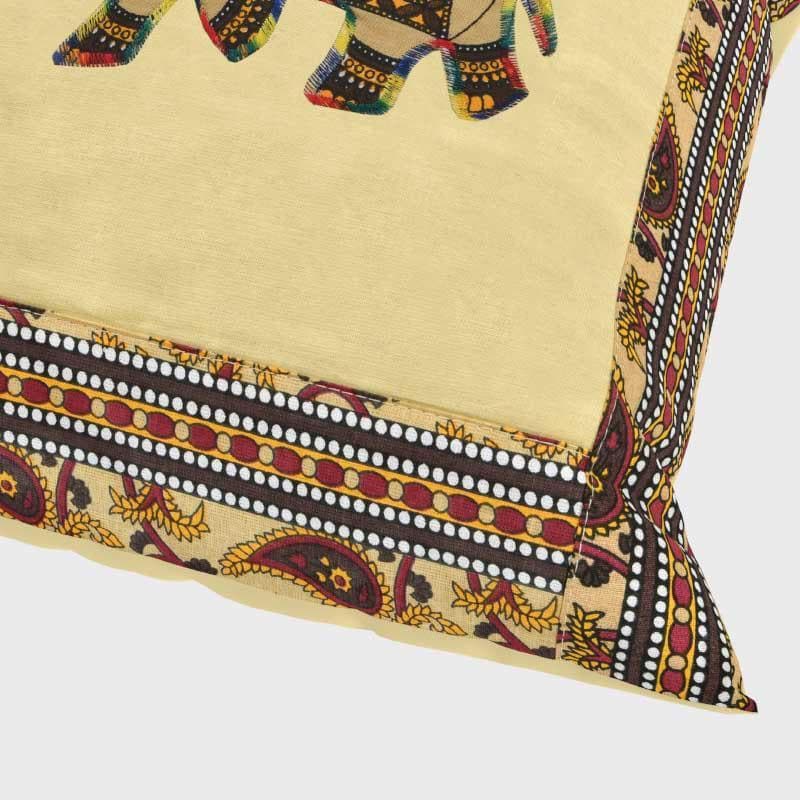 Traditionally Tuskan Cushion Cover (Cream) - Set Of Five