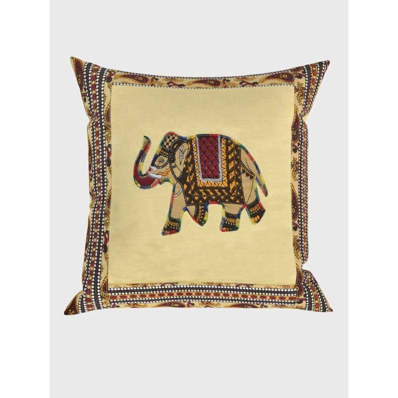 Traditionally Tuskan Cushion Cover (Cream) - Set Of Five