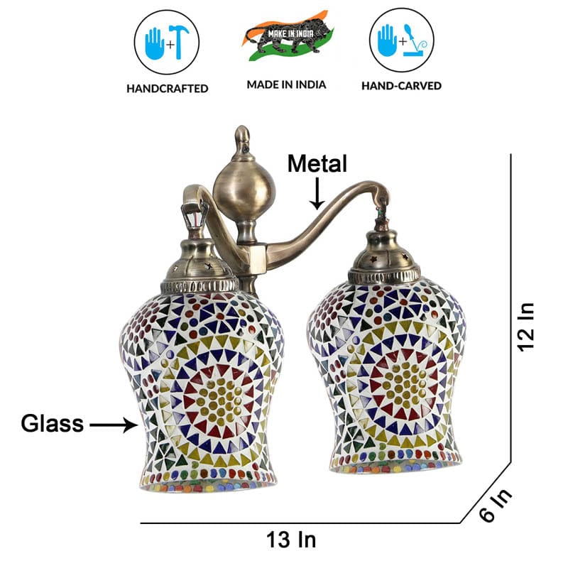 Elysian Metal Mosaic Wall Lamp