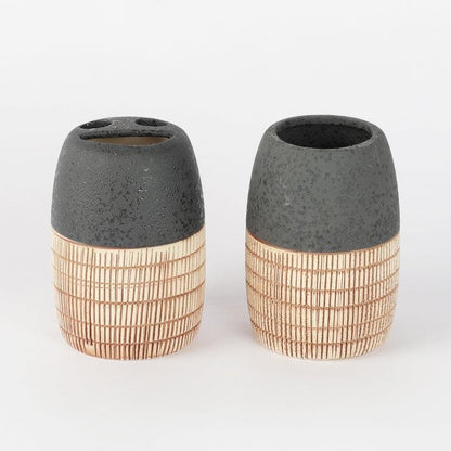 Serpentine Bathroom Set - Black
