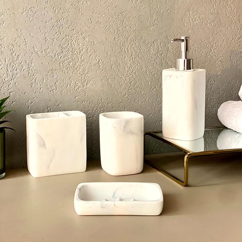 Oros Polyresin Bathroom Set - Four Piece Set