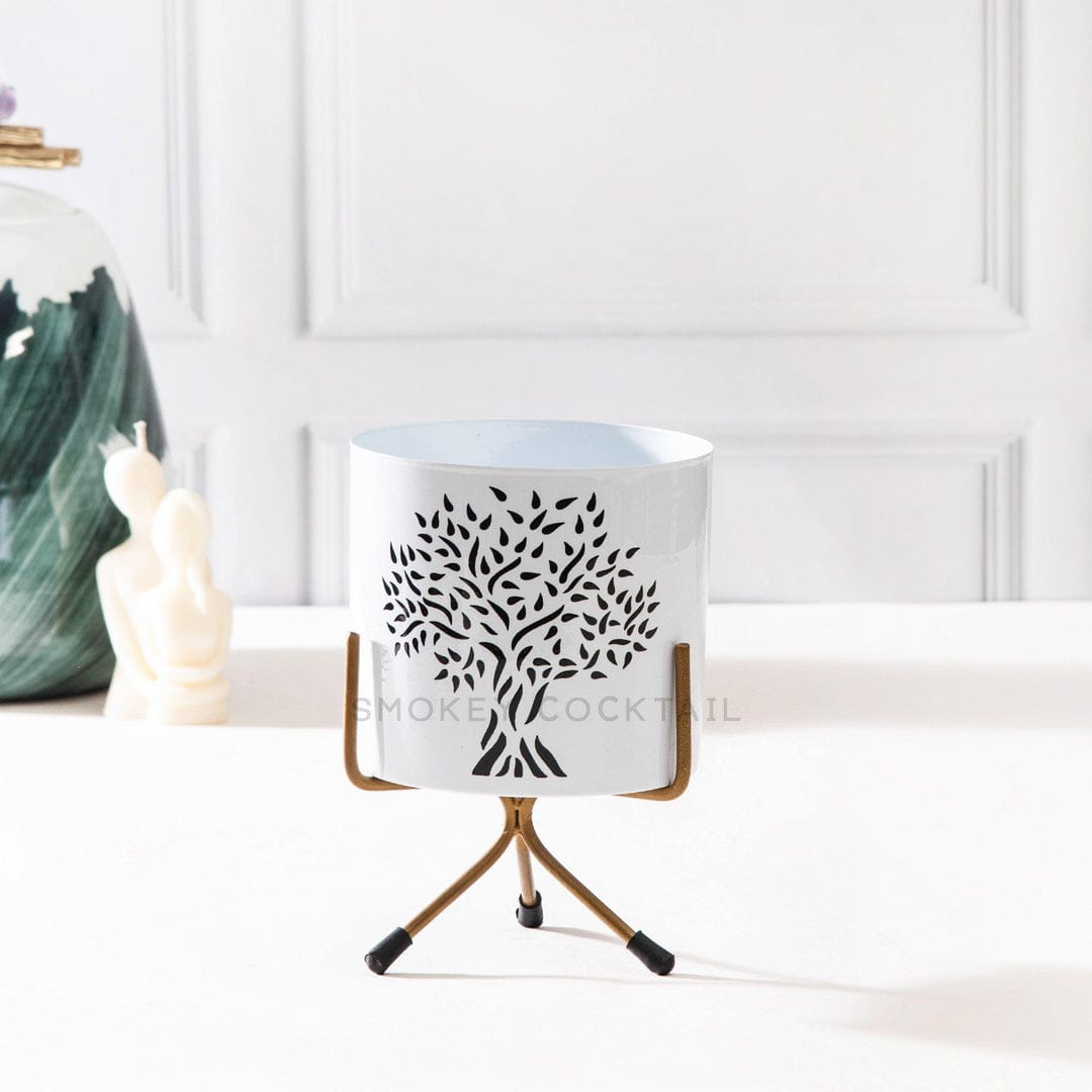 tree design planter - set of 2