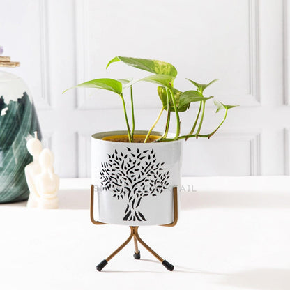 tree design planter - set of 2