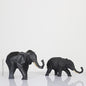 elephant pair sculpture - set of 2