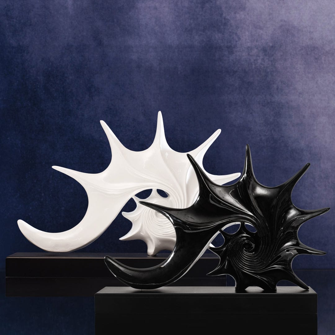 elegant shell console decor accent