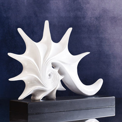 elegant shell console decor accent