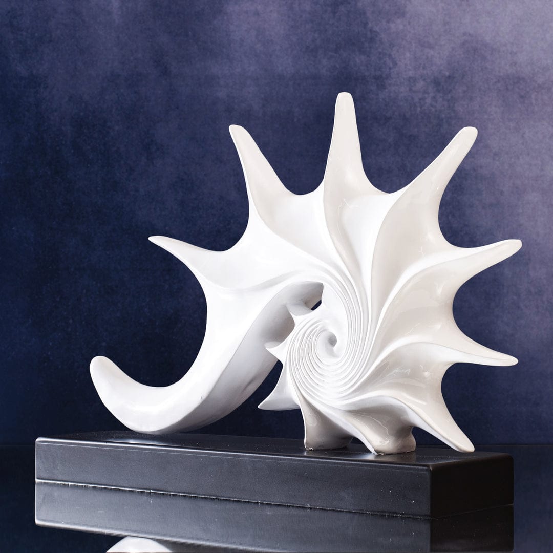 elegant shell console decor accent