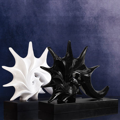 elegant shell console decor accent