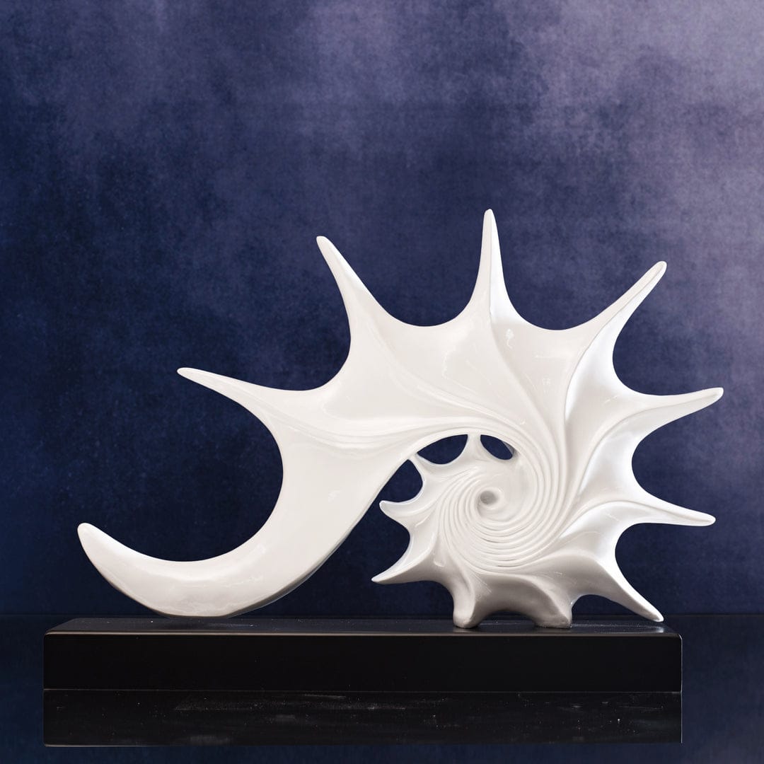 elegant shell console decor accent