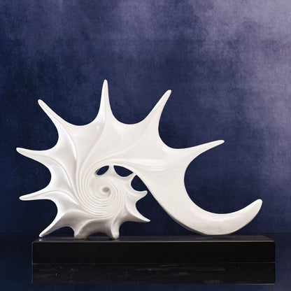 elegant shell console decor accent