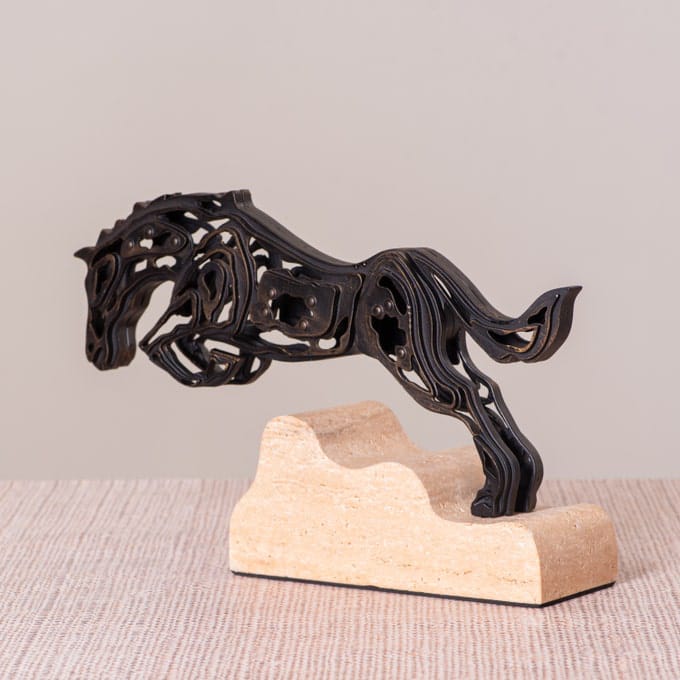Showjump (Black/Beige) Marble Home Decor