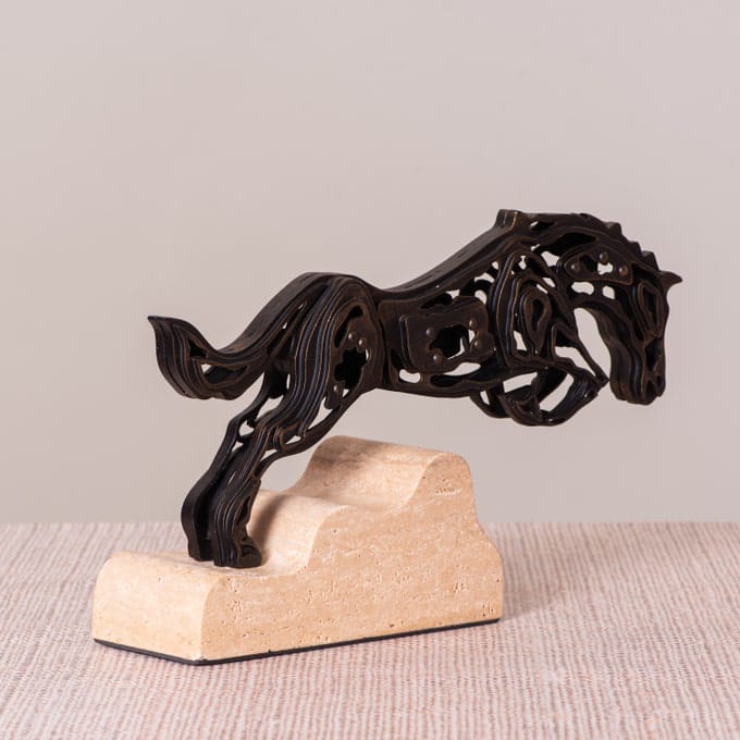Showjump (Black/Beige) Marble Home Decor