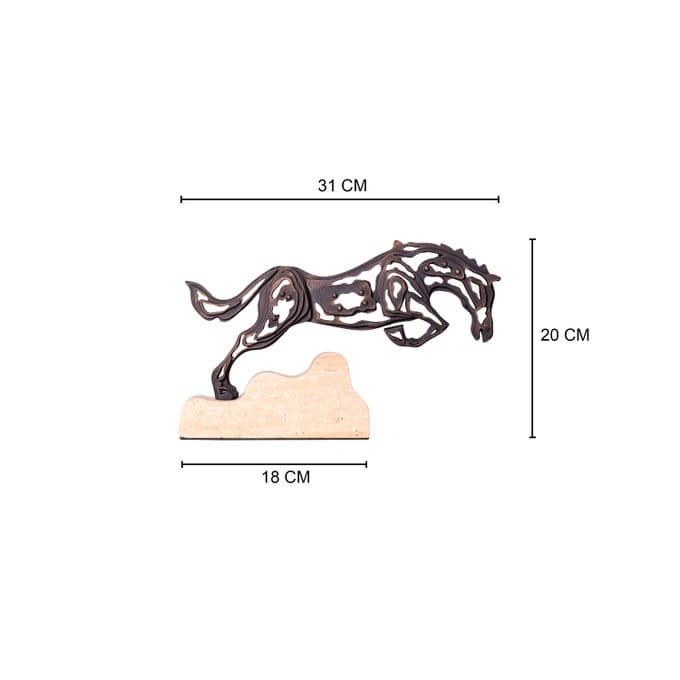 Showjump (Black/Beige) Marble Home Decor