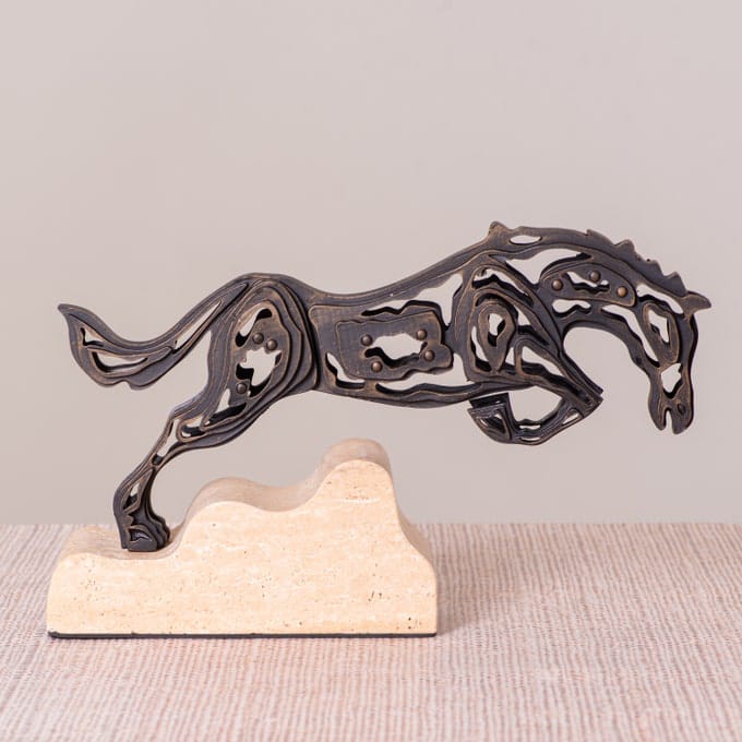 Showjump (Black/Beige) Marble Home Decor