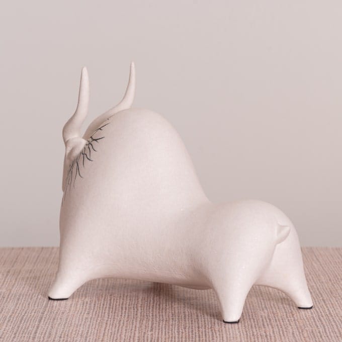 Bison Beauty (Black, White) Ceramic Home Decor