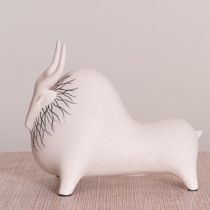 Bison Beauty (Black, White) Ceramic Home Decor