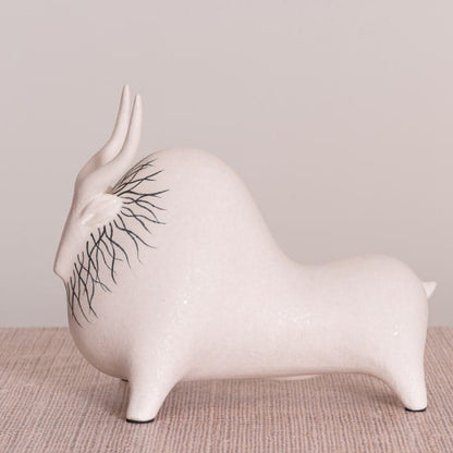 Bison Beauty (Black, White) Ceramic Home Decor