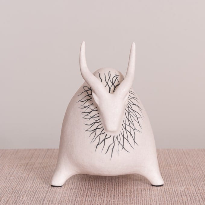 Bison Beauty (Black, White) Ceramic Home Decor