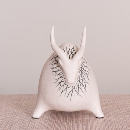 Bison Beauty (Black, White) Ceramic Home Decor