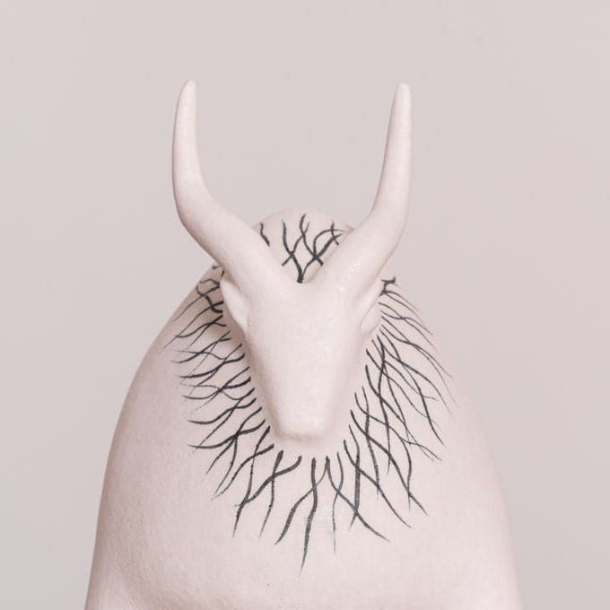 Bison Beauty (Black, White) Ceramic Home Decor