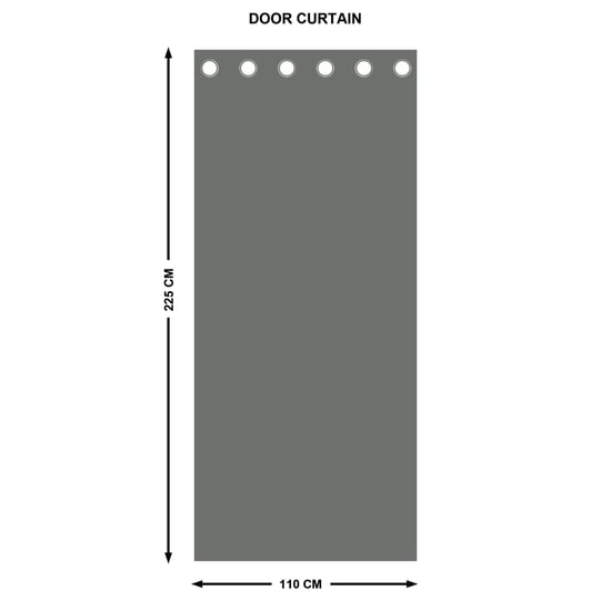 Sketch Acanthus Set of 2 Jacquard Light Filtering Door Curtains