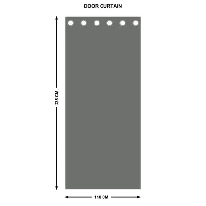Sketch Acanthus Set of 2 Jacquard Light Filtering Door Curtains